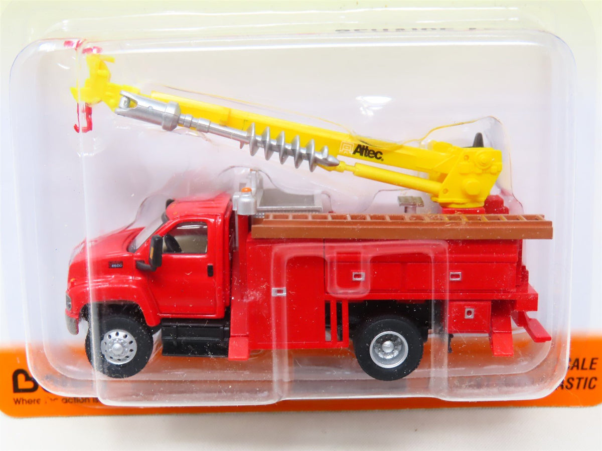 HO Scale Boley Dept. 1-87 Men At Work #3023-11 Red Drill Utility Service Truck