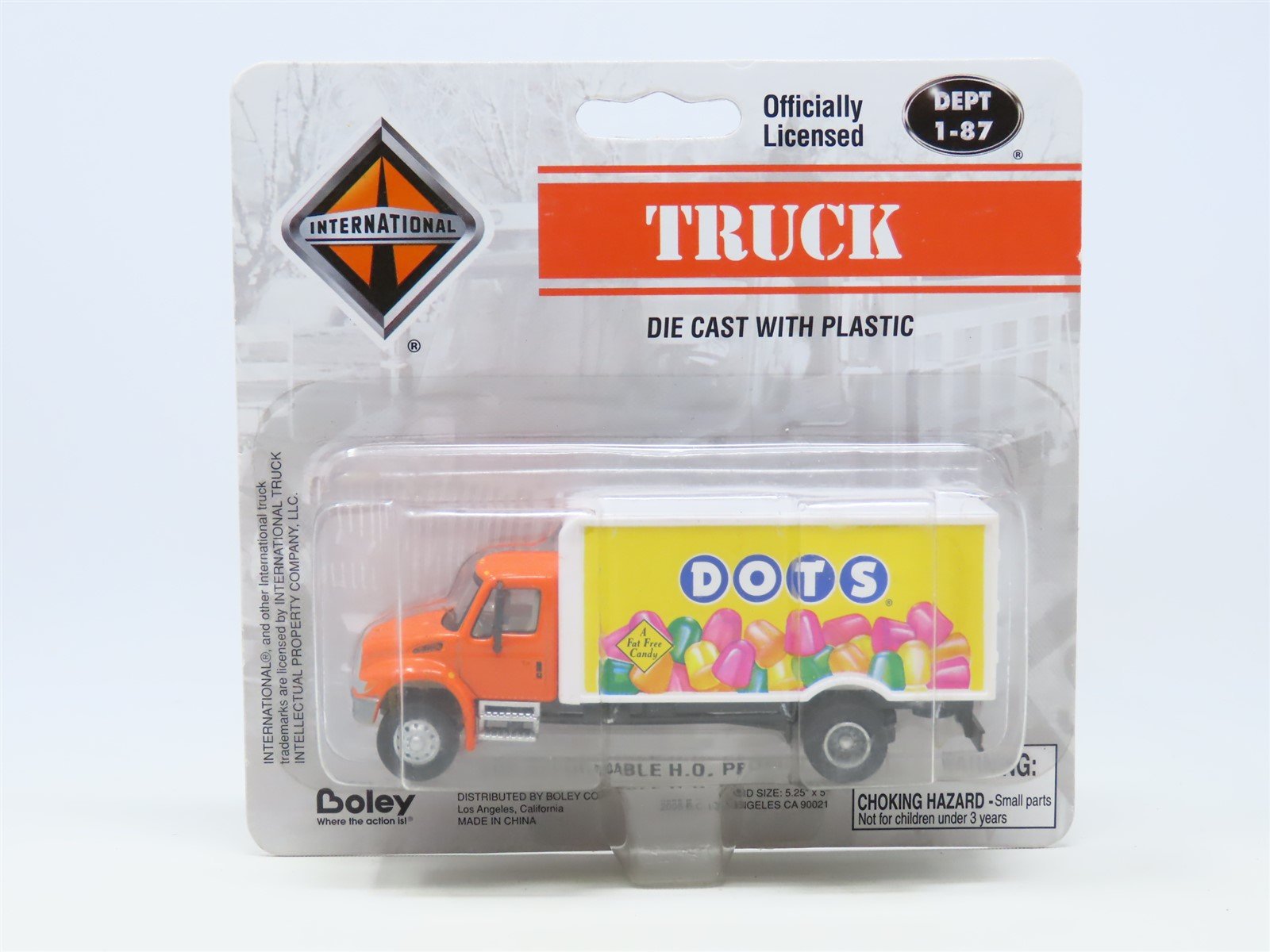 HO Scale Boley Dept. 1-87 #4102-00 International Box Truck - Dots Candies