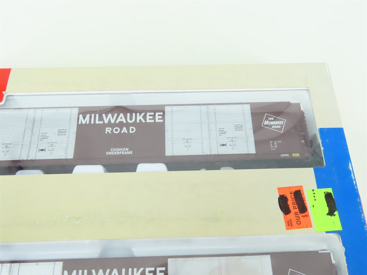 HO Scale Walthers 932-23532 MILW Milwaukee Road 86&#39; Hi-Cube Box Car Set 2-Pack