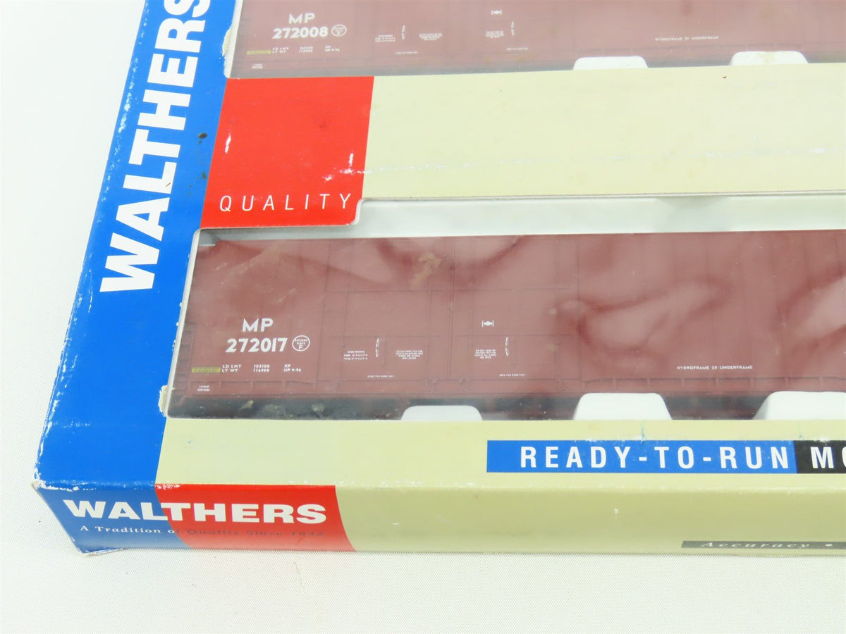 HO Scale Walthers 932-23534 MP UP Missouri Pacific 86&#39; Hi-Cube Box Car Set 2Pk