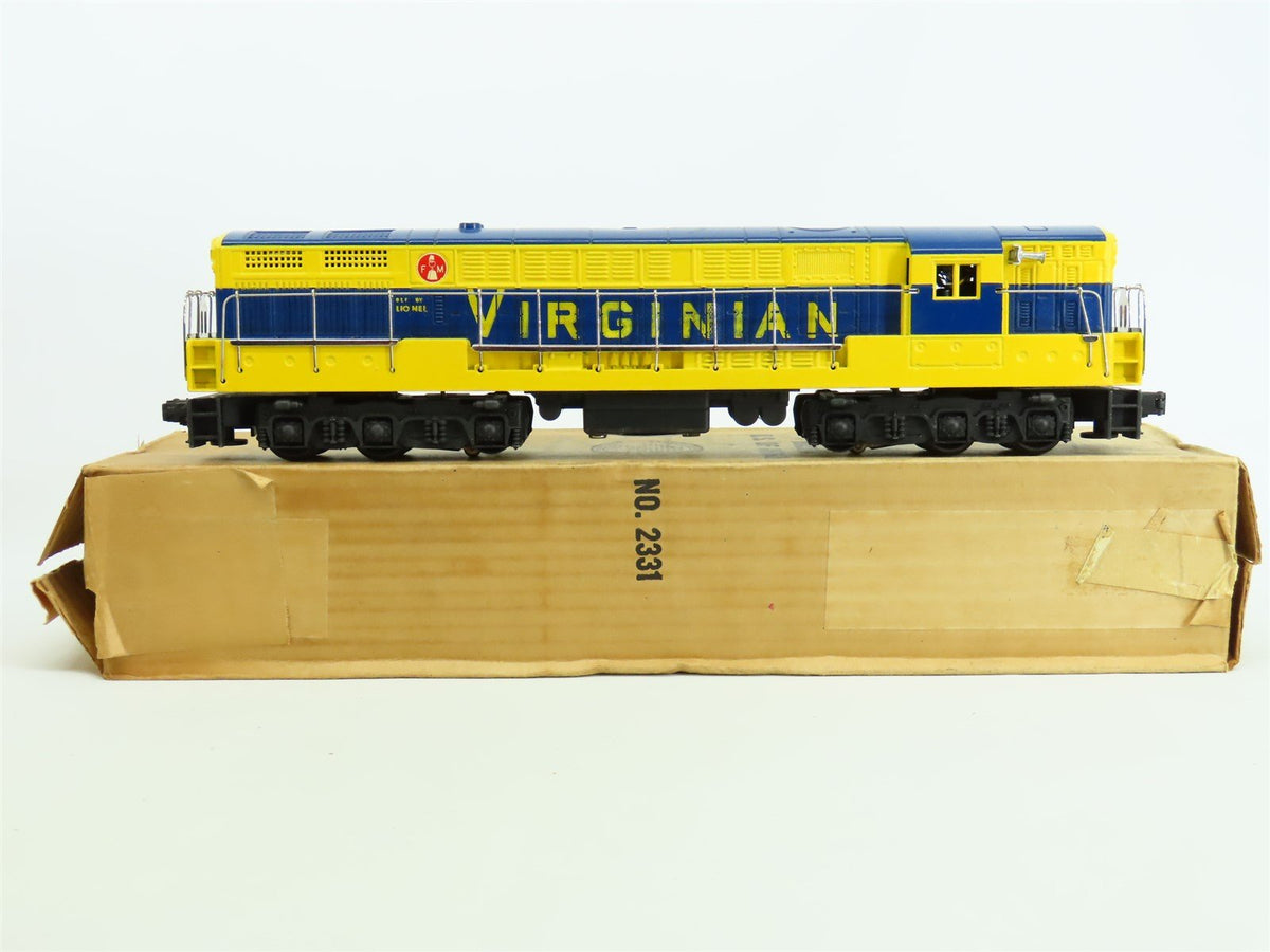 O Gauge 3-Rail Lionel Postwar 2331-15 VGN Virginian FM Trainmaster Diesel #2331