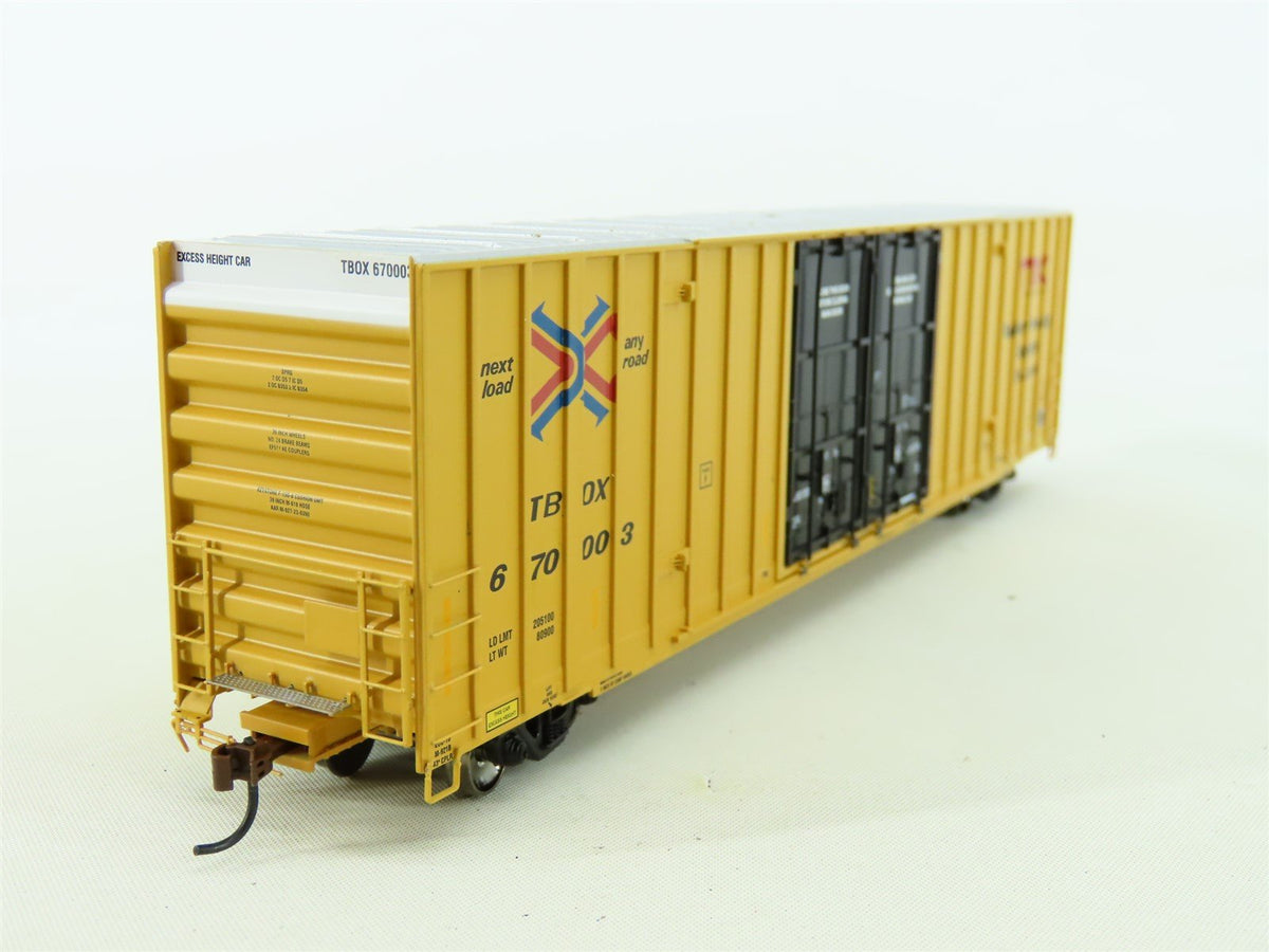 HO Scale Athearn 96300 TBOX Railbox 60&#39; Gunderson Hi-Cube Box Car #670003