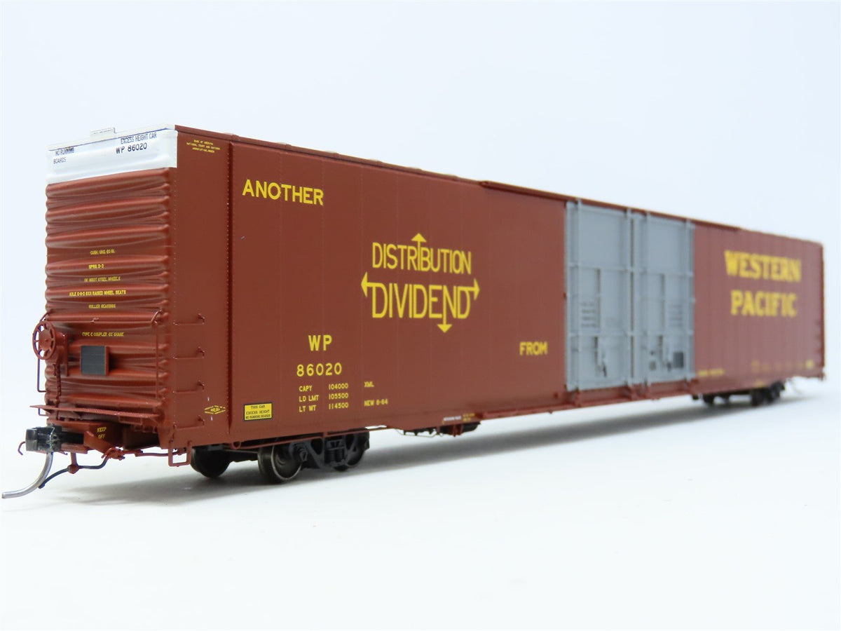 HO Tangent 25022-04 WP Western Pacific 86&#39; Greenville High Cube Box Car #86020