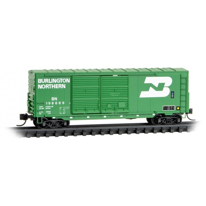 N Scale Micro-Trains MTL 06800570 BN Burlington Northern 40&#39; Box Car #198669