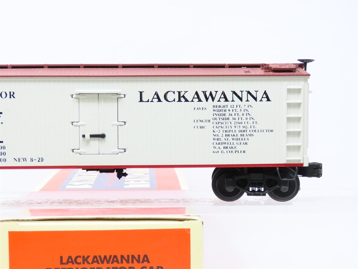 O Gauge 3-Rail Lionel 6-51301 DL&amp;W Lackawanna Wooden Reefer #7000