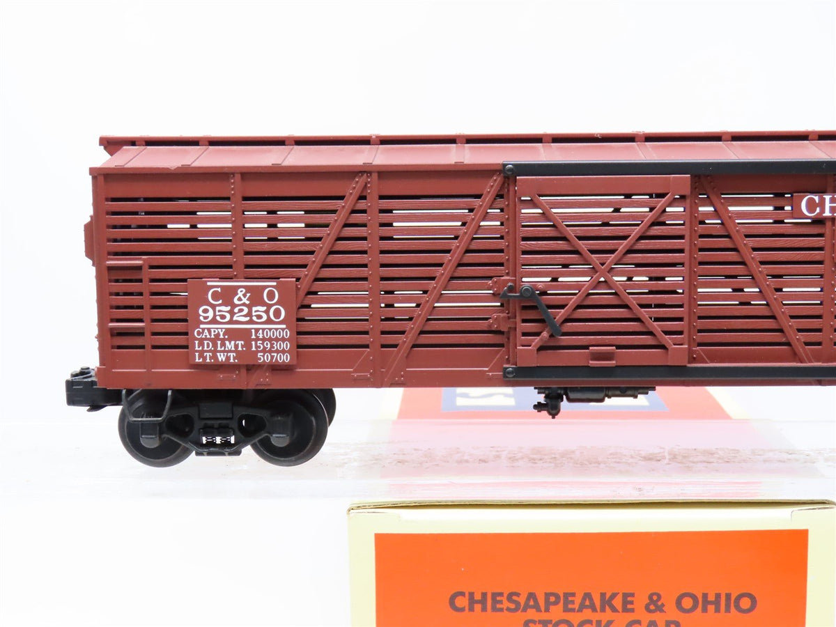 O Gauge 3-Rail Lionel 6-51402 C&amp;O Chesapeake &amp; Ohio Stock Car #95250