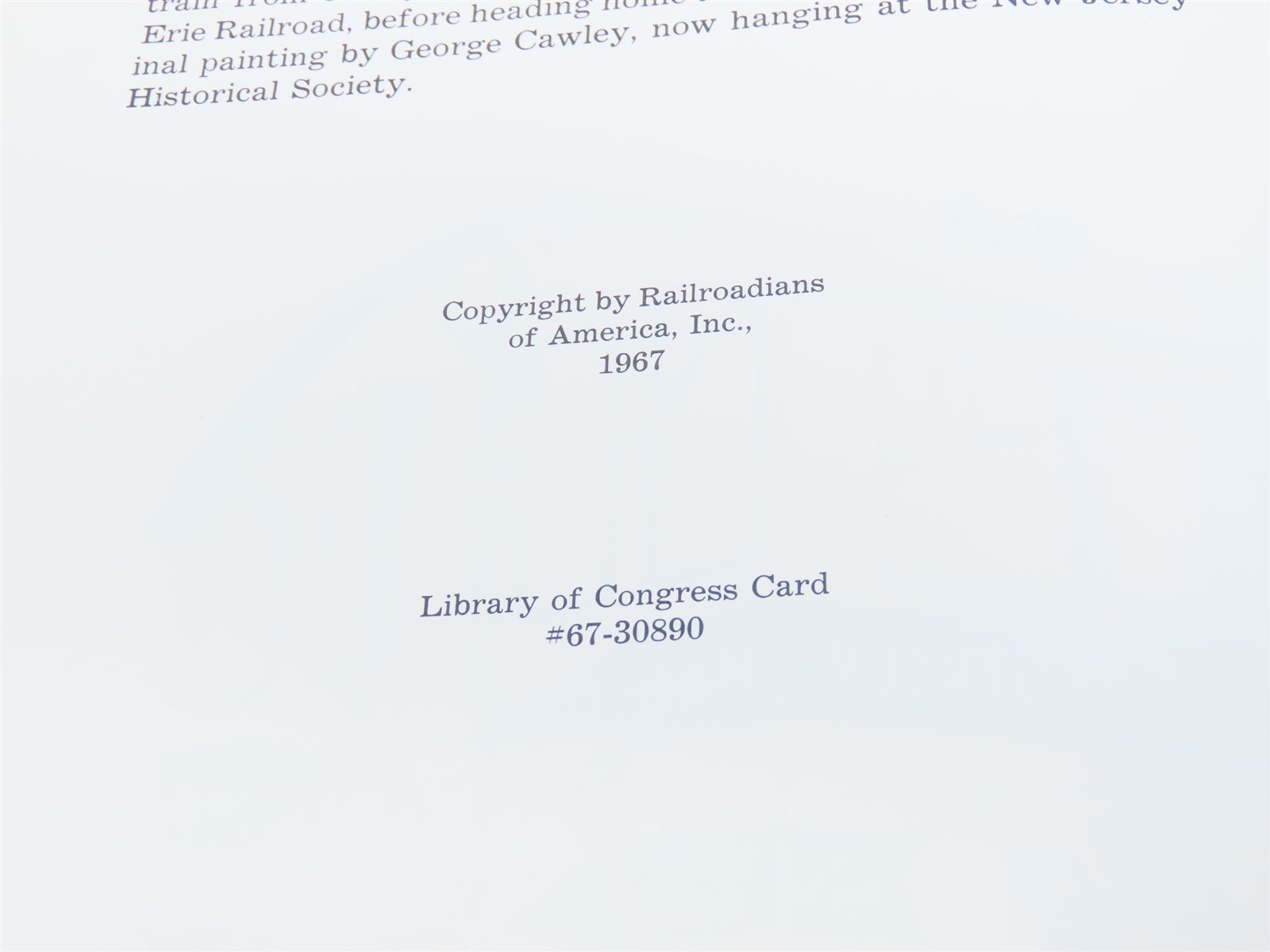 Morristown & Erie Railroad by Thomas Townsend Taber III ©1967 HC Book