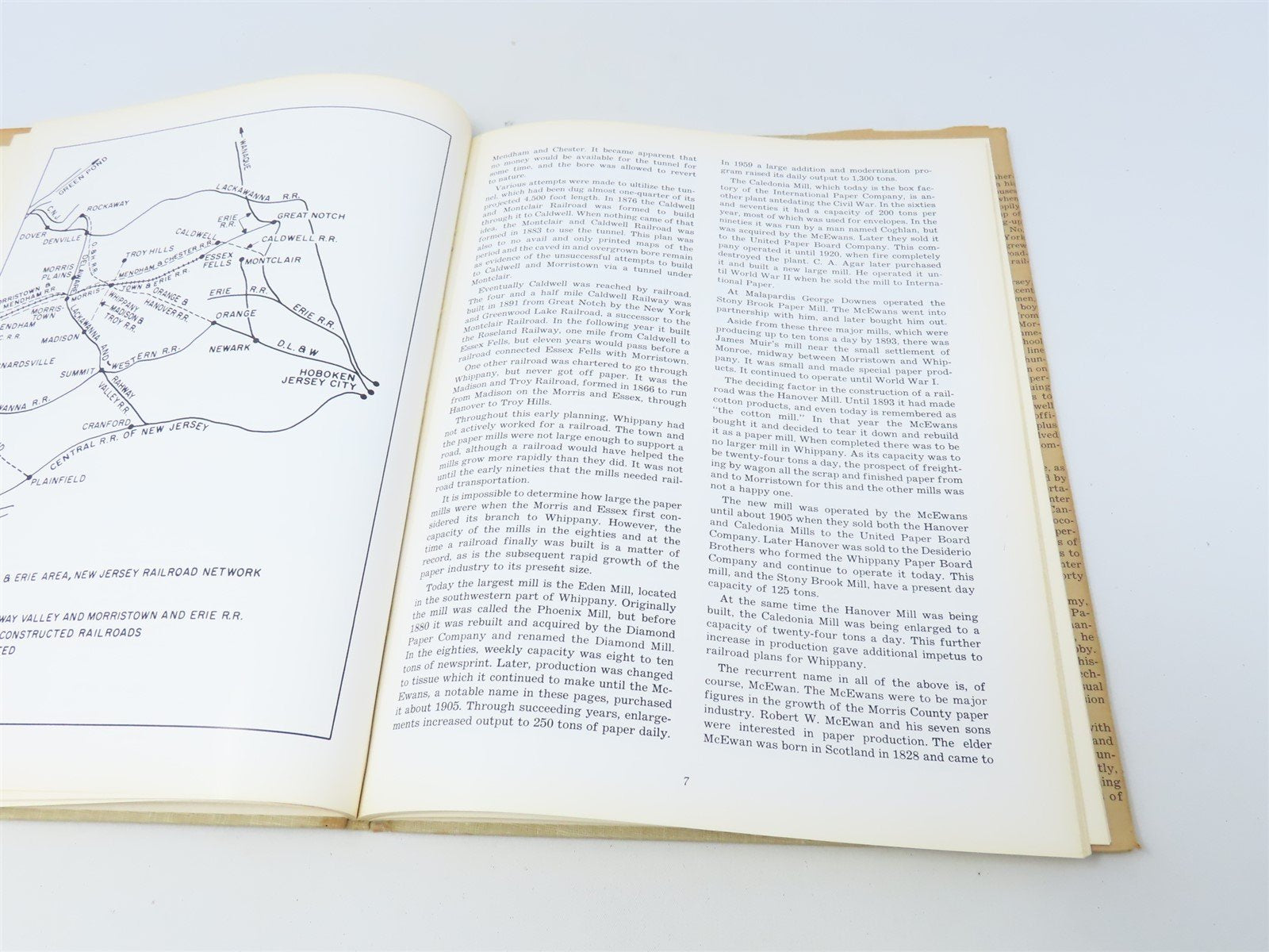 Morristown & Erie Railroad by Thomas Townsend Taber III ©1967 HC Book