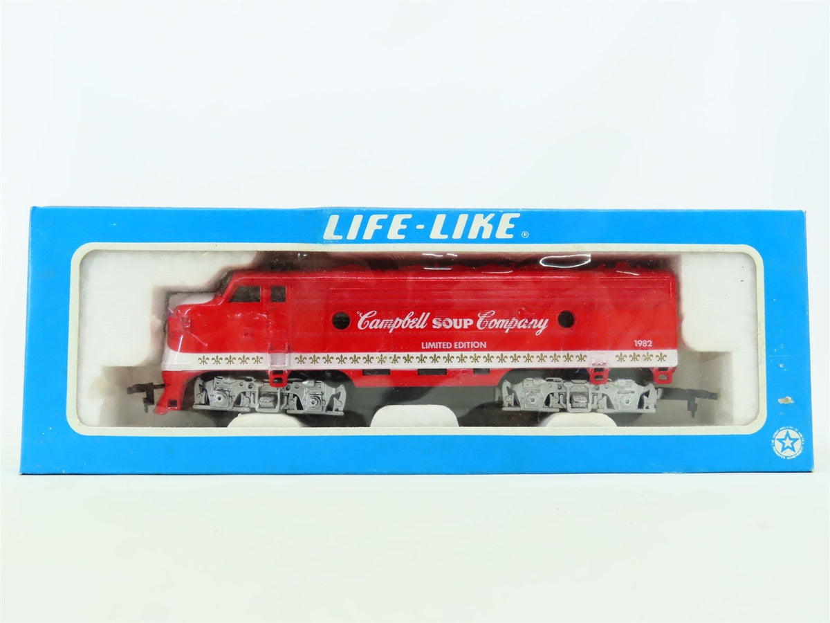 HO Scale Life-Like #8373 Campbell&#39;s Soup F7A Diesel Freight Train Set