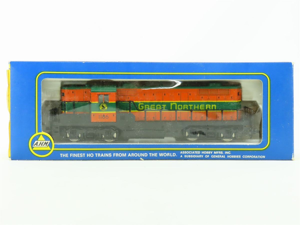 HO Scale AHM GN Great Northern EMD GP18 Diesel Kellog&#39;s/Eggo Freight Train Set