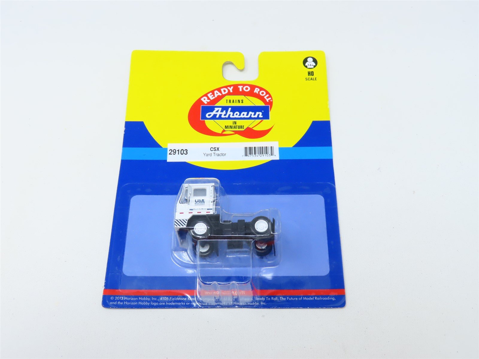 HO 1/87 Scale Athearn #29103 CSX Yard Tractor - Cab Only