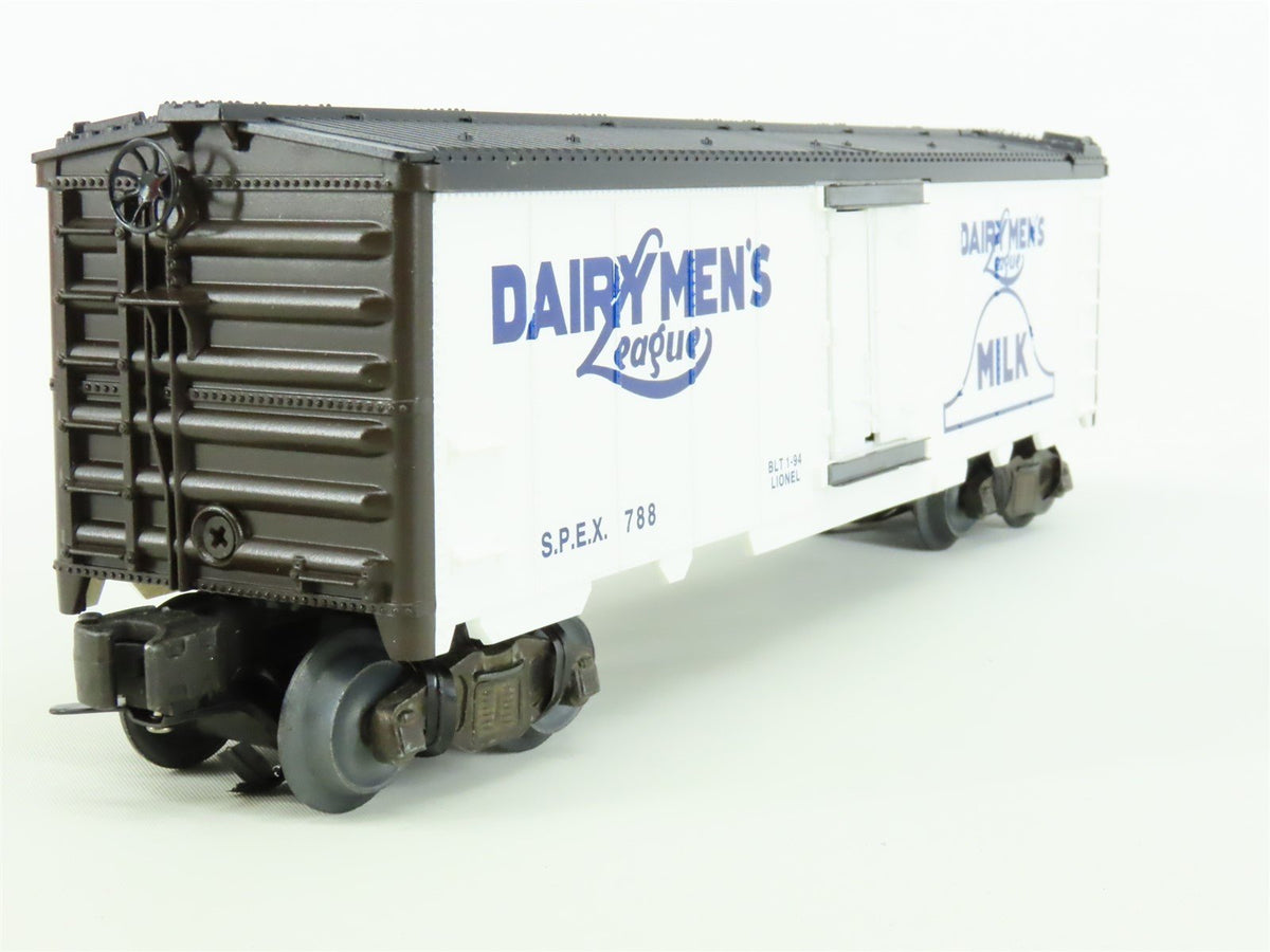 O Gauge 3-Rail Lionel 6-19818 SPEX Dairymen&#39;s League Operating Milk Car #788