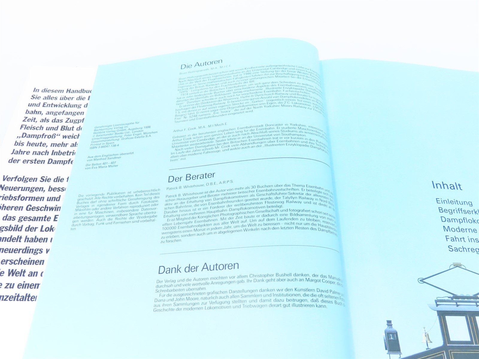 The Handbook of the Locomotives by Brian Hollingsworth ©1997 HC Book-German