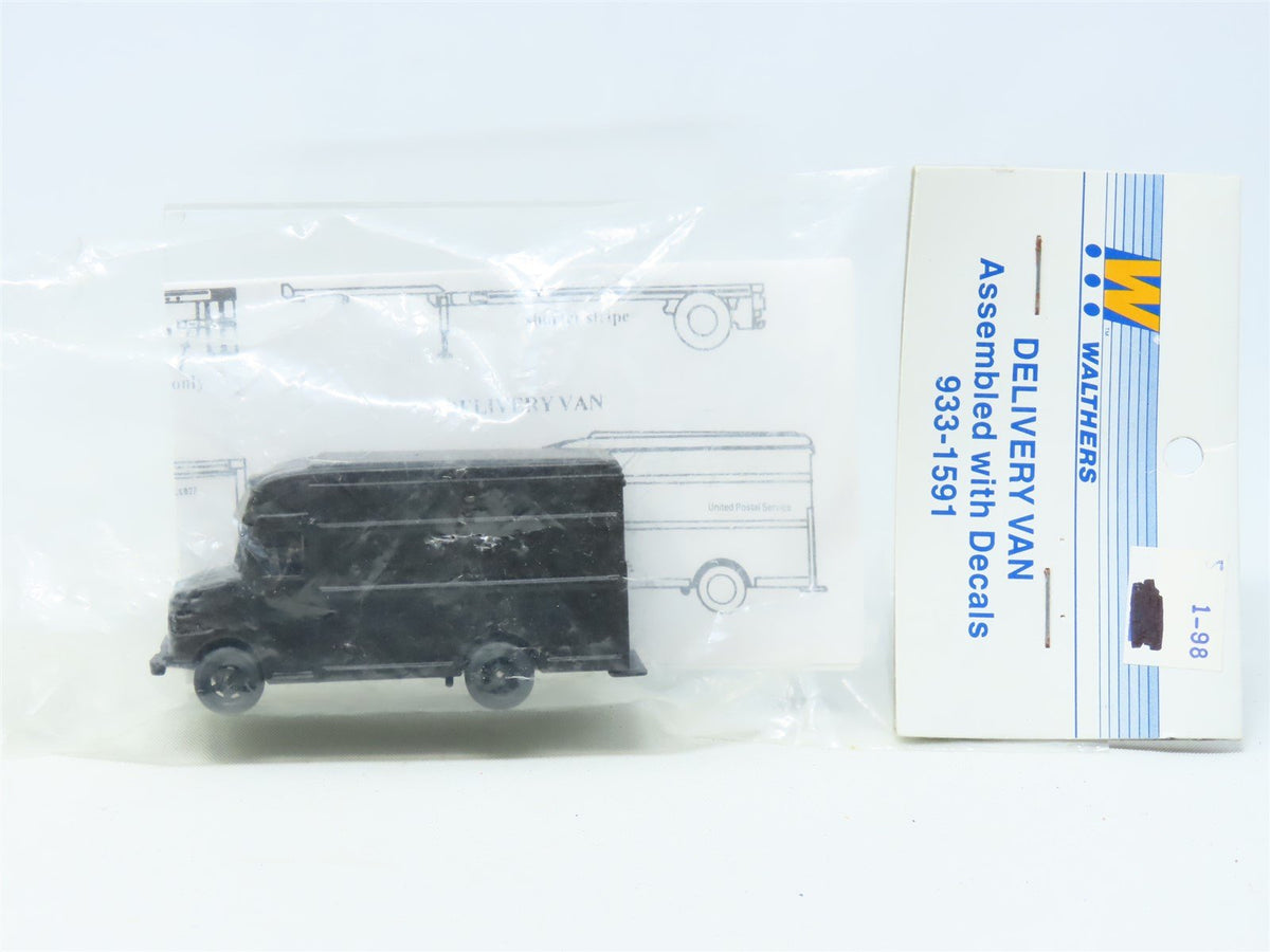 HO 1/87 Scale Walthers #933-1591 Assembled Undecorated Delivery Van w/ Decals