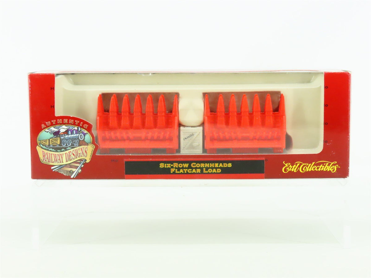 HO 1/87 Scale Ertl Collectibles #4063 Six-Row Cornheads Flat Car Load