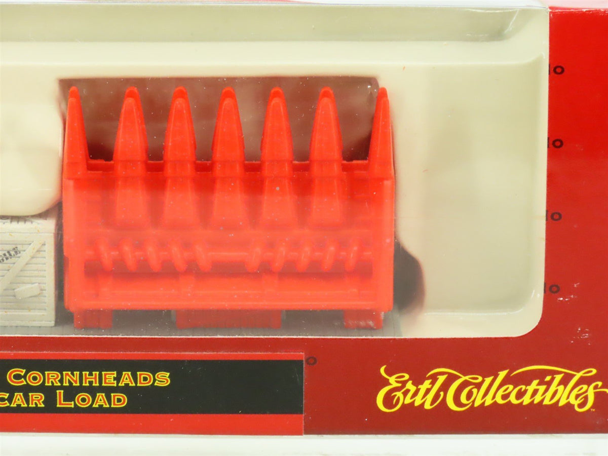 HO 1/87 Scale Ertl Collectibles #4063 Six-Row Cornheads Flat Car Load