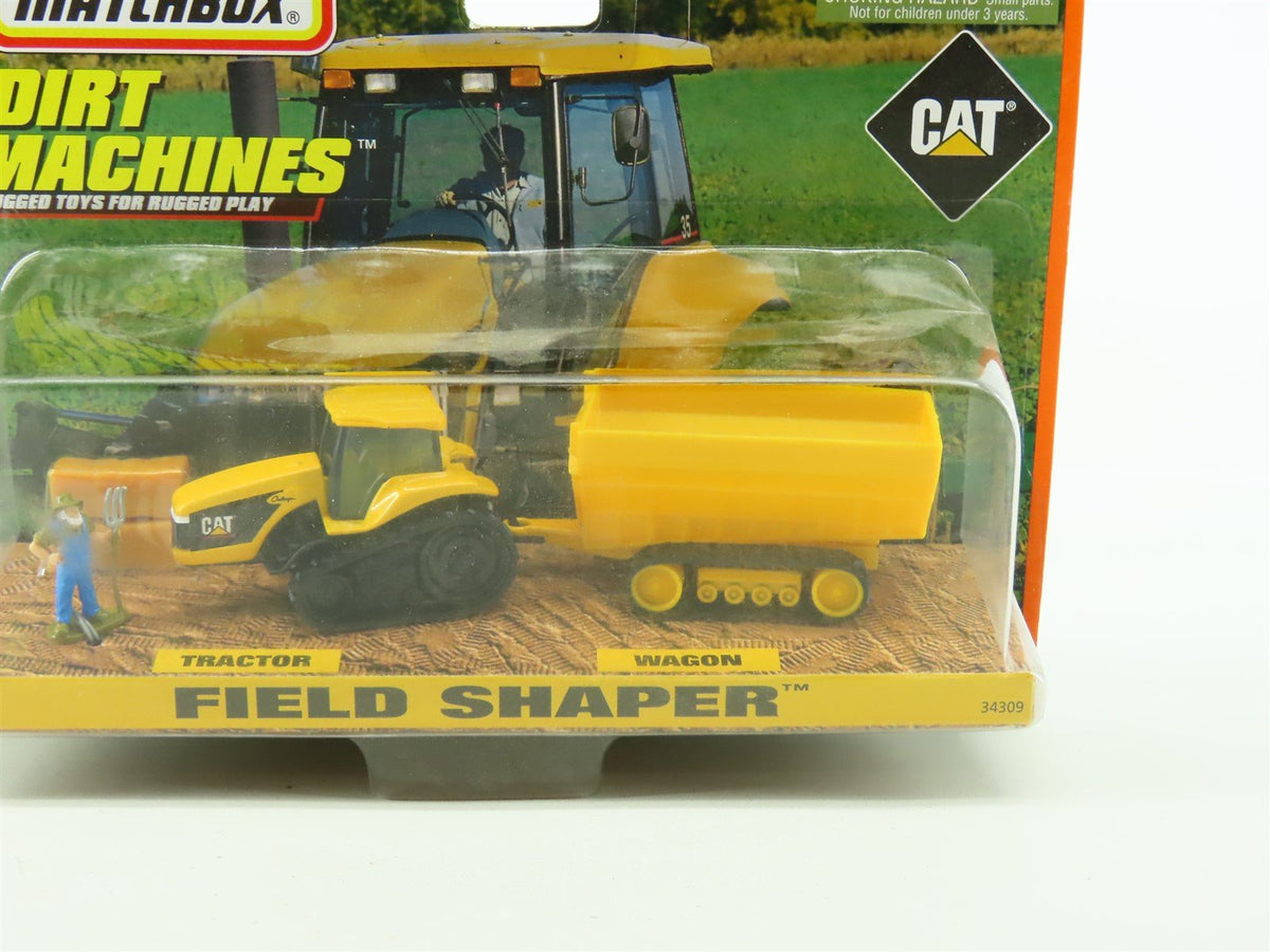 Matchbox Dirt Machines #34309 CAT Field Shaper Tractor &amp; Wagon