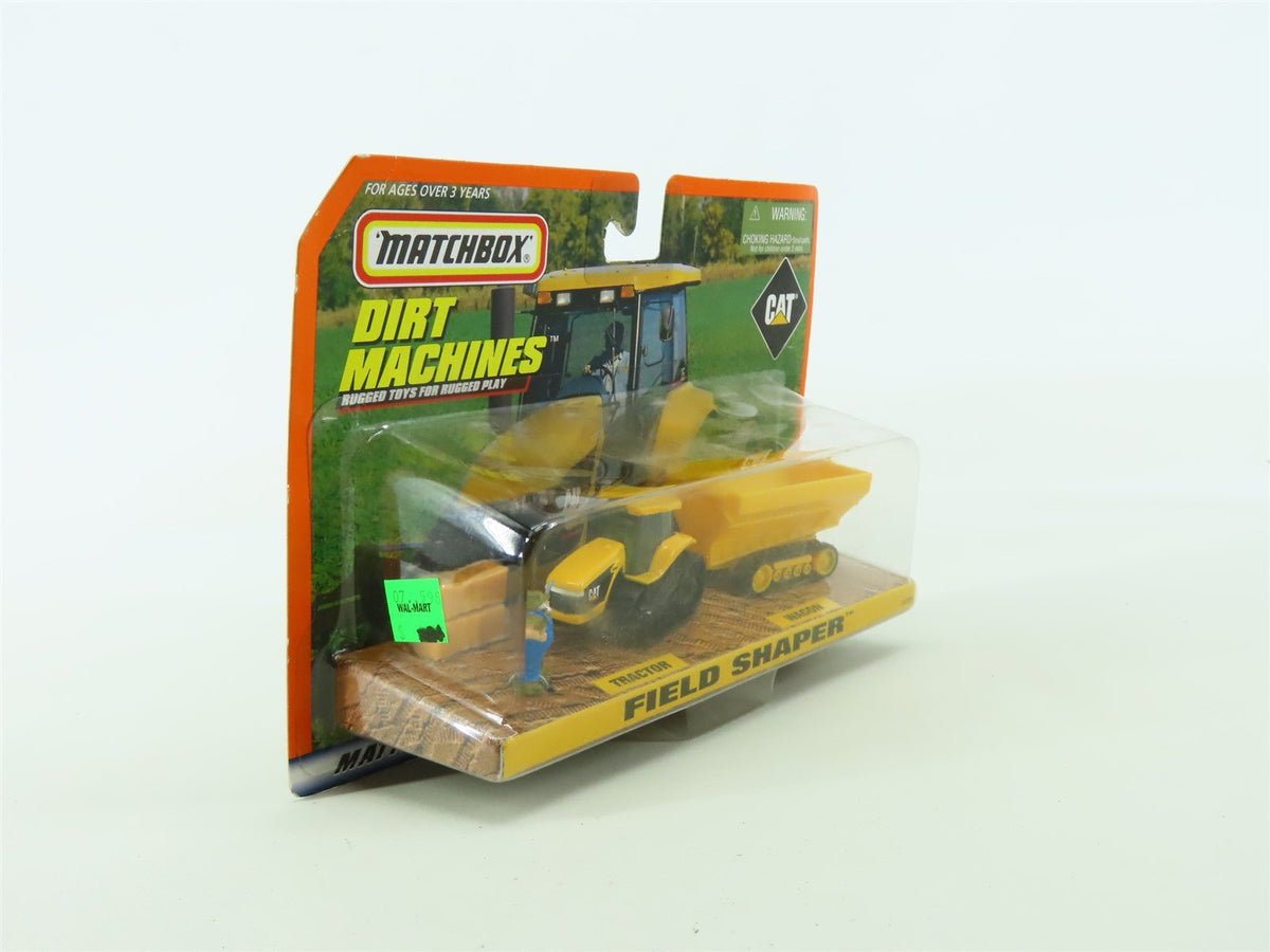 Matchbox Dirt Machines #34309 CAT Field Shaper Tractor &amp; Wagon