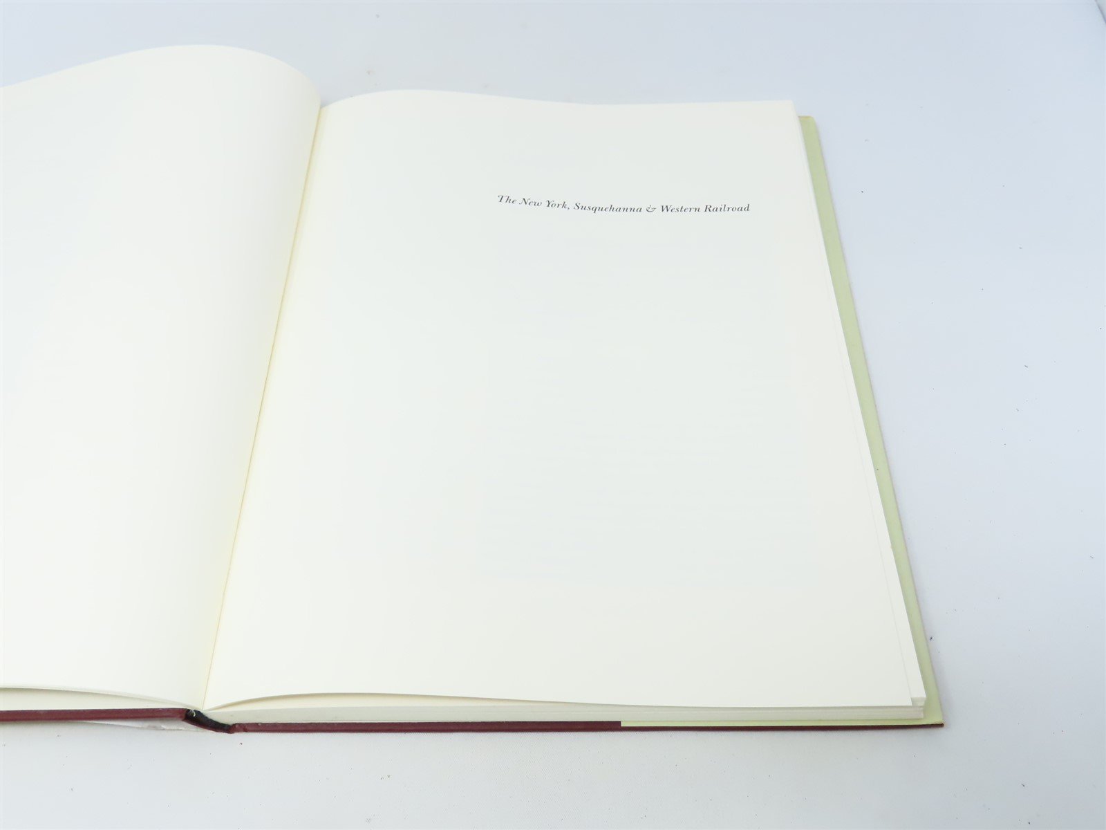 The New York Susquehanna & Western Railroad by Robert E Mohowski ©2003 HC Book