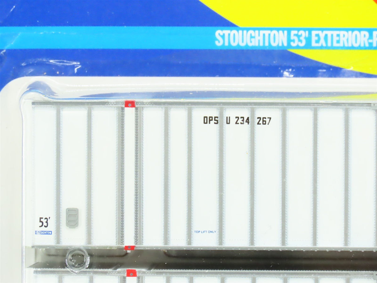 HO Athearn 2680 OPSU EMP/Optimodal Stoughton 53&#39; Exterior-Post Container 5-Pk.