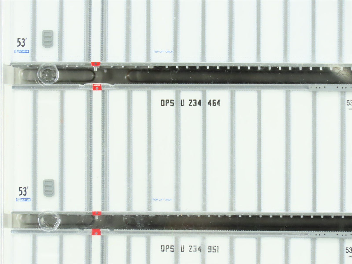 HO Athearn 2680 OPSU EMP/Optimodal Stoughton 53&#39; Exterior-Post Container 5-Pk.