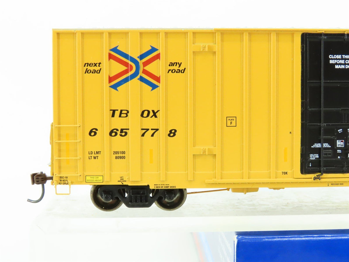 HO Scale Athearn 96298 TBOX Railbox 60&#39; Gunderson Steel Box Car #665778