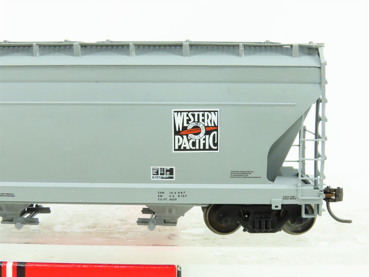 HO Scale InterMountain 47033-02 WP Western Pacific 3-Bay Covered Hopper #11758