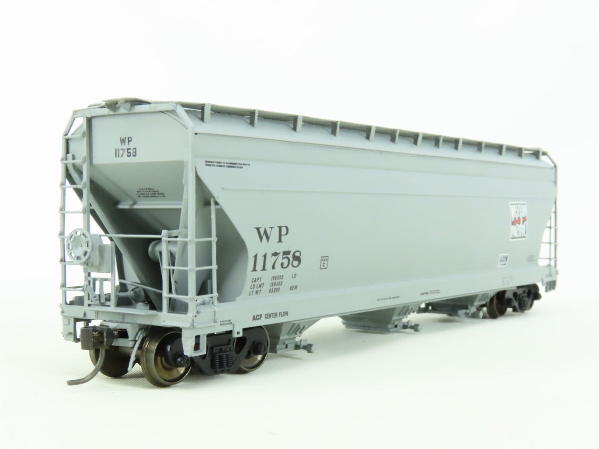 HO Scale InterMountain 47033-02 WP Western Pacific 3-Bay Covered Hopper #11758