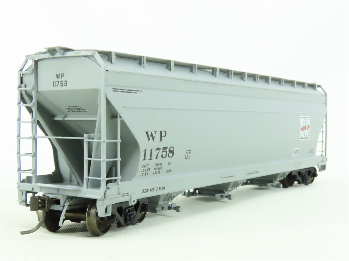 HO Scale InterMountain 47033-02 WP Western Pacific 3-Bay Covered Hopper #11758