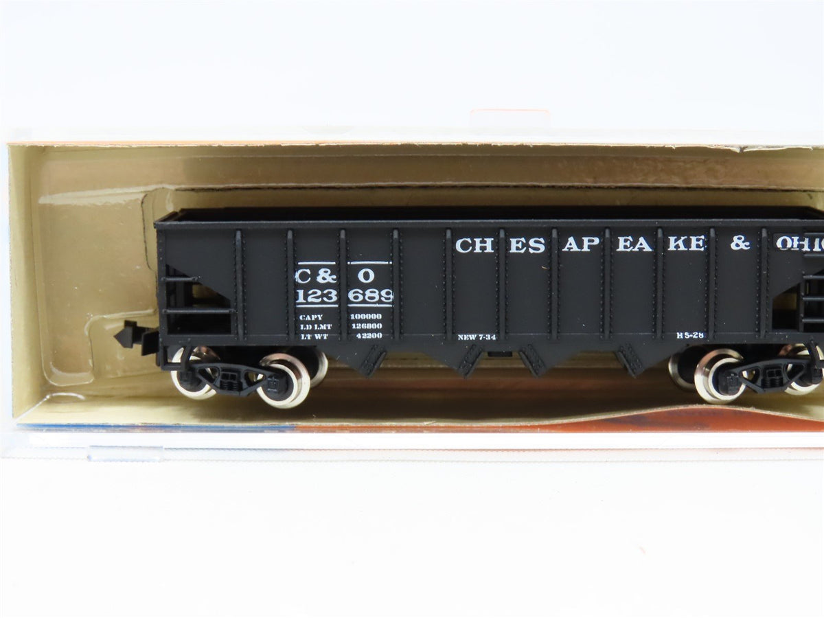 N Scale Roco 28863 C&amp;O Chesapeake &amp; Ohio 4-Bay Hopper #123689