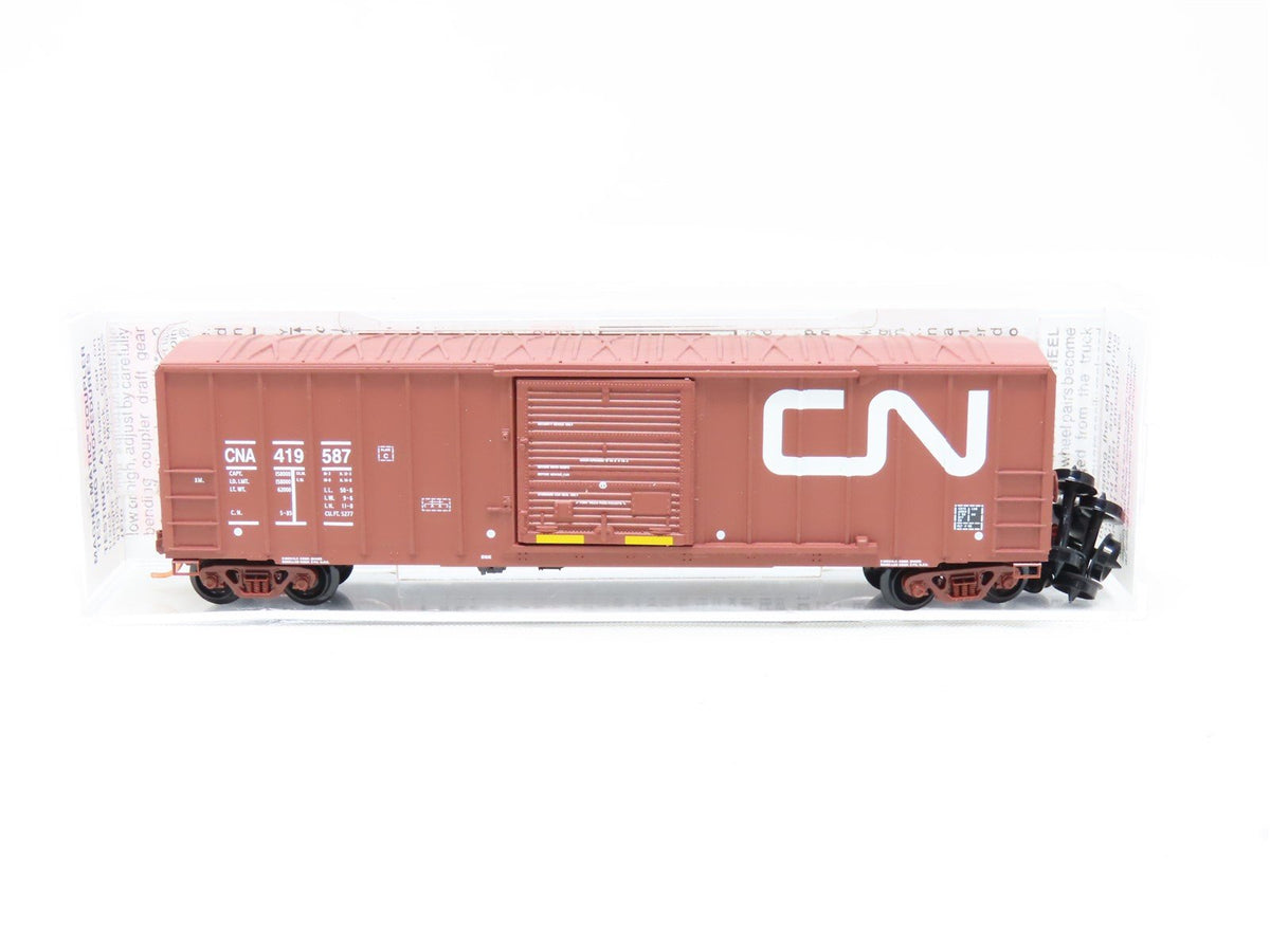 N Scale Micro-Trains MTL 25650 CN Canadian National 50&#39; Steel Box Car #419587