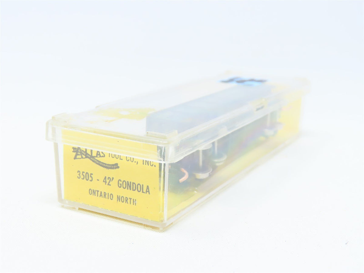 N Scale Atlas 3505 ONT Ontario Northland 42&#39; Steel Gondola #4552 Weathered