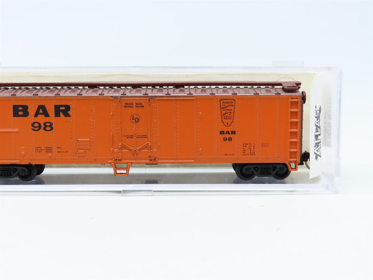 N Scale Atlas 3652 BAR Bangor &amp; Aroostook 50&#39; Mechanical Reefer #98