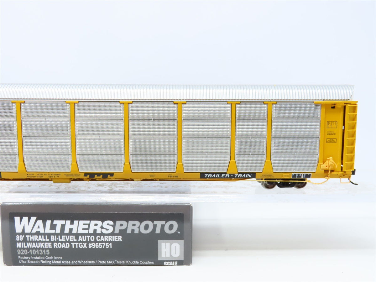 HO Scale Walthers Proto 920-101315 MILW Milwaukee Road 89&#39; Auto Carrier #965751