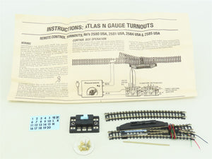 N Scale Atlas #2581 USA Snap-Switch Remote Right Hand Switch Track