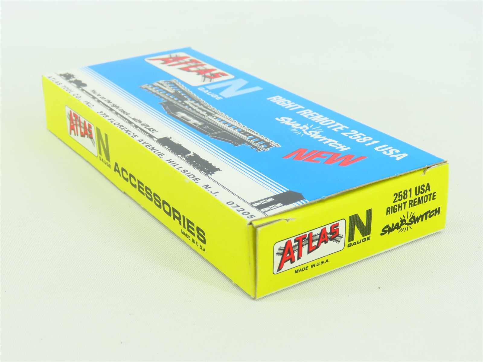 N Scale Atlas #2581 USA Snap-Switch Remote Right Hand Switch Track