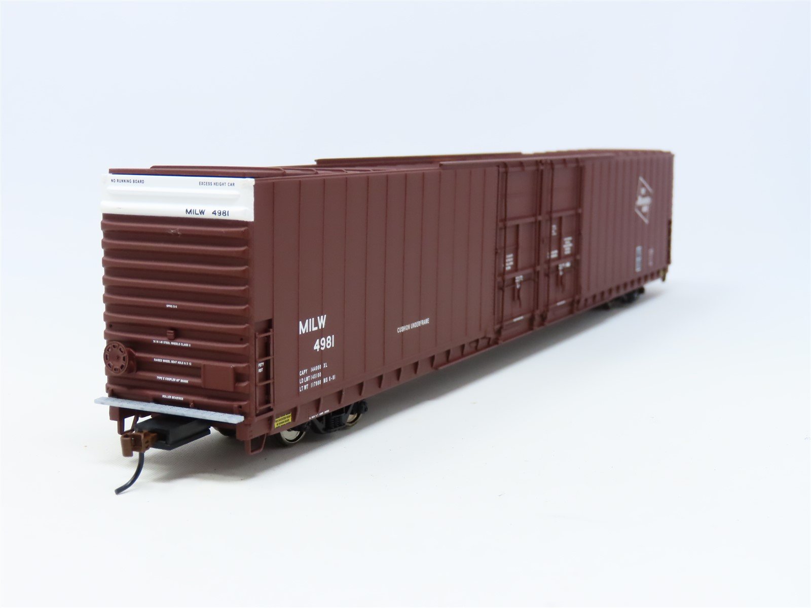 HO Walthers Gold Line 932-35016 MILW Milwaukee Road 86' Hi-Cube Box Car #4981