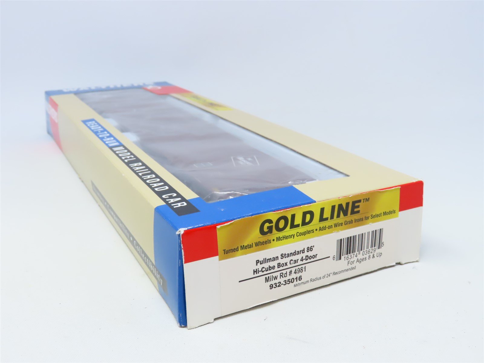 HO Walthers Gold Line 932-35016 MILW Milwaukee Road 86' Hi-Cube Box Car #4981