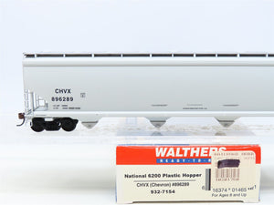 HO Scale Walthers 932-7154 CHVX Chevron National 4-Bay Covered Hopper #896289