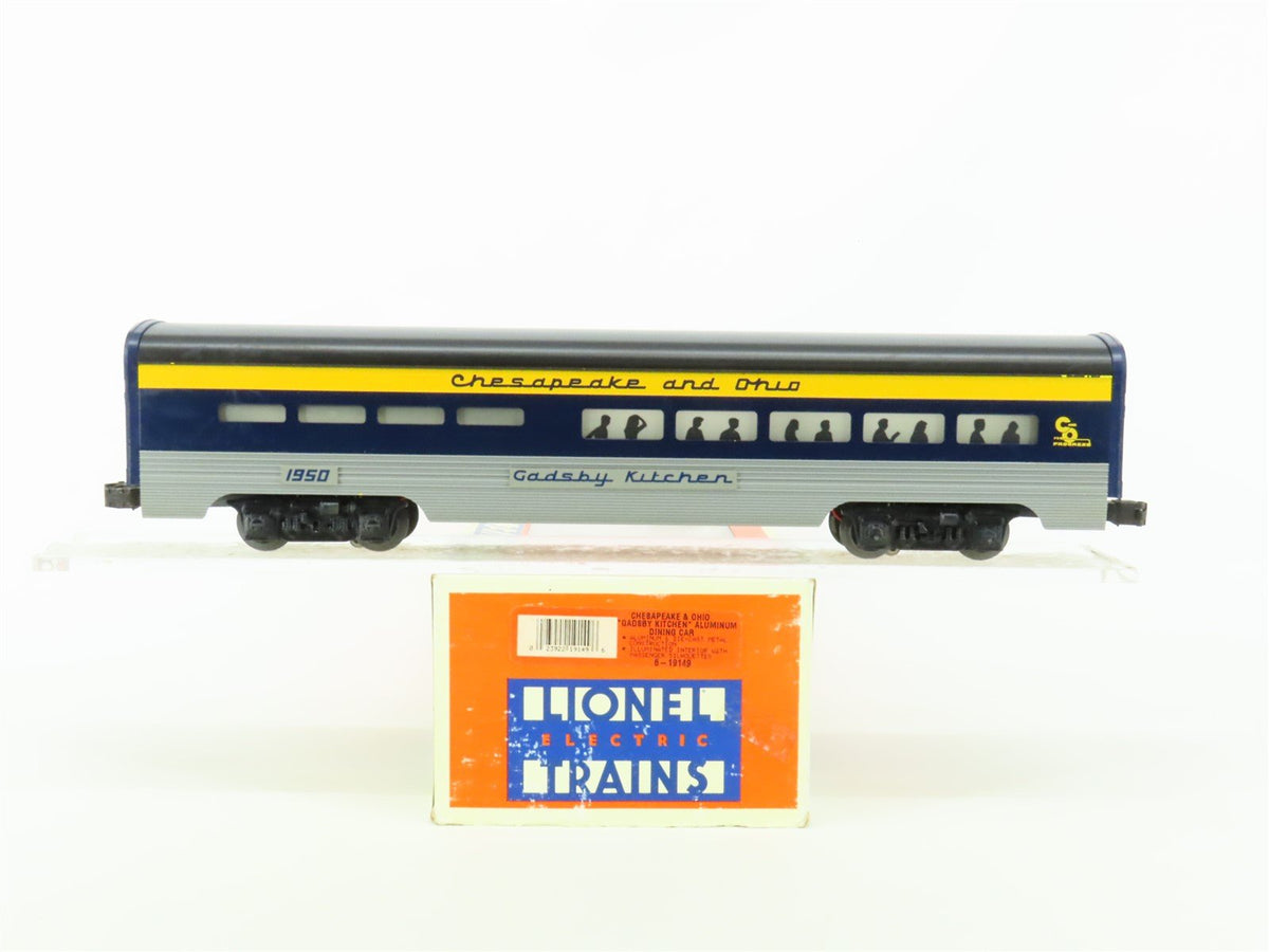 O Gauge 3-Rail Lionel 6-19149 C&amp;O Chesapeake &amp; Ohio Diner Passenger Car #1950