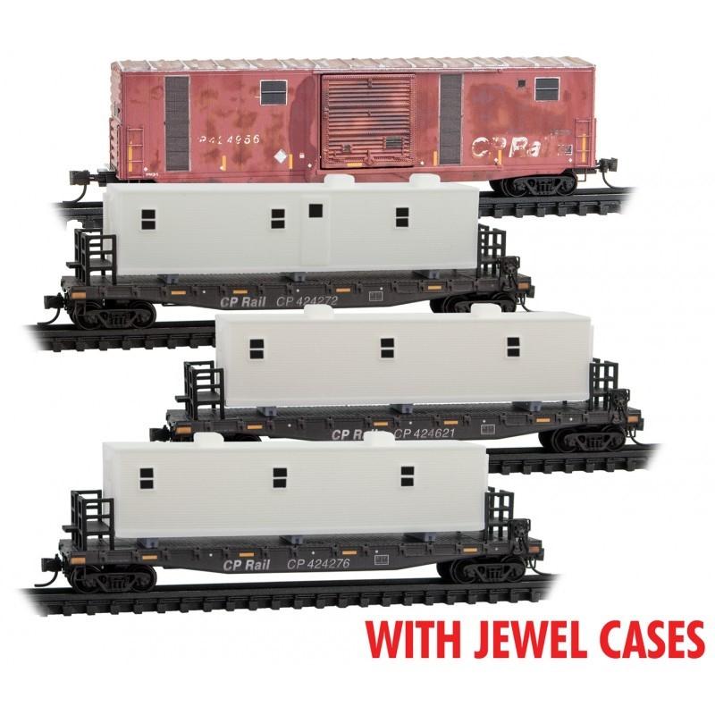 N Scale Micro-Trains MTL 98302212 MOW CP Canadian Pacific Camp Car Set 4-Pack