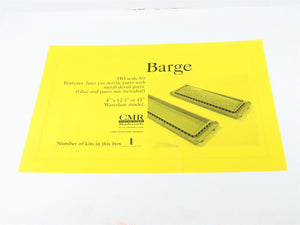 HO 1/87 Scale CMR Custom Model Railroads Laser-Cut Acrylic Kit - Barge