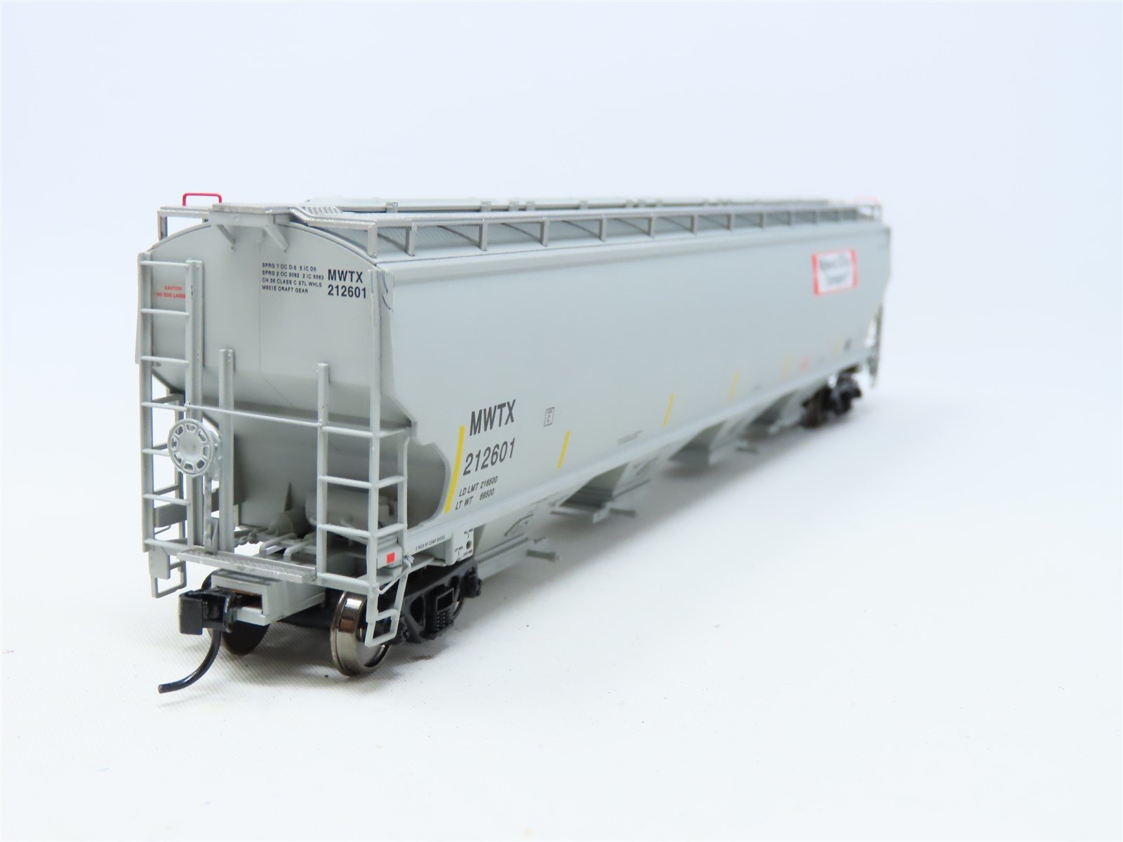 HO Scale Walthers Platinum Line 932-41110 MWTX Midwest DDG 4-Bay Hopper #212601