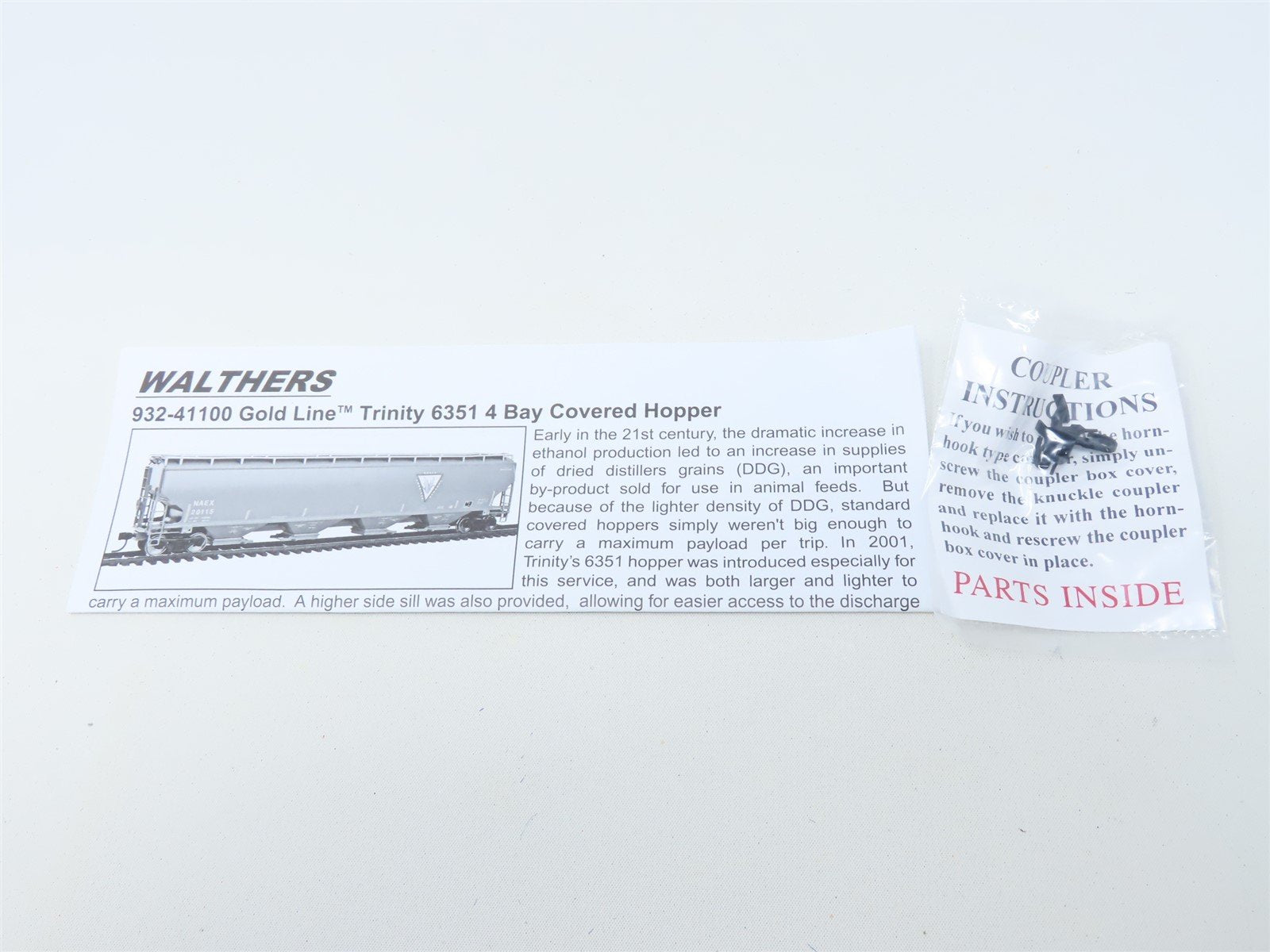 HO Scale Walthers Platinum Line 932-41110 MWTX Midwest DDG 4-Bay Hopper #212601