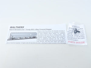 HO Scale Walthers Platinum Line 932-41110 MWTX Midwest DDG 4-Bay Hopper #212601