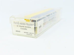 N Scale Micro-Trains MTL Kadee 48040 CIC Crandic 50' Rib-Side Gondola #320
