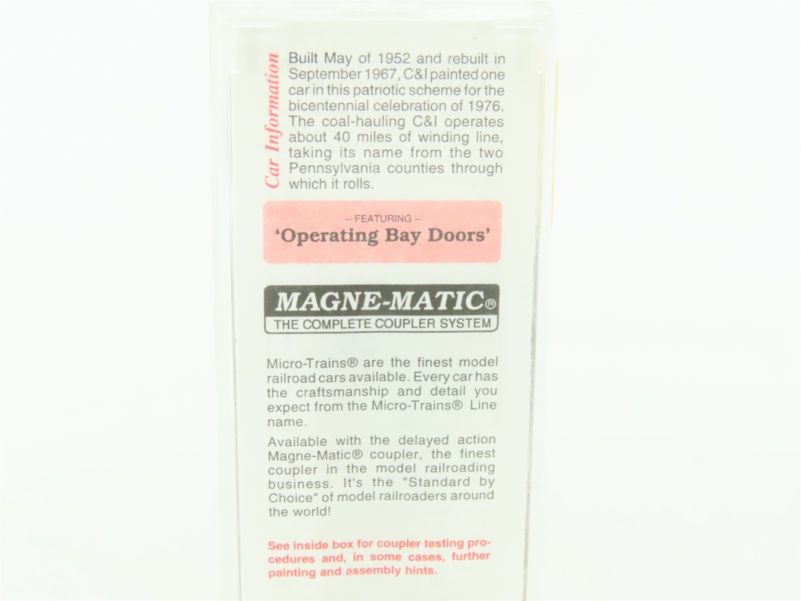 N Scale Micro-Trains MTL 55430 C&I Cambria & Indiana 