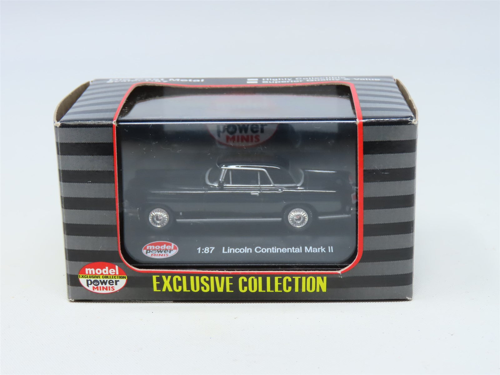 HO Model Power Minis #19482 Black 1956 Lincoln Continental Mark II Coupe