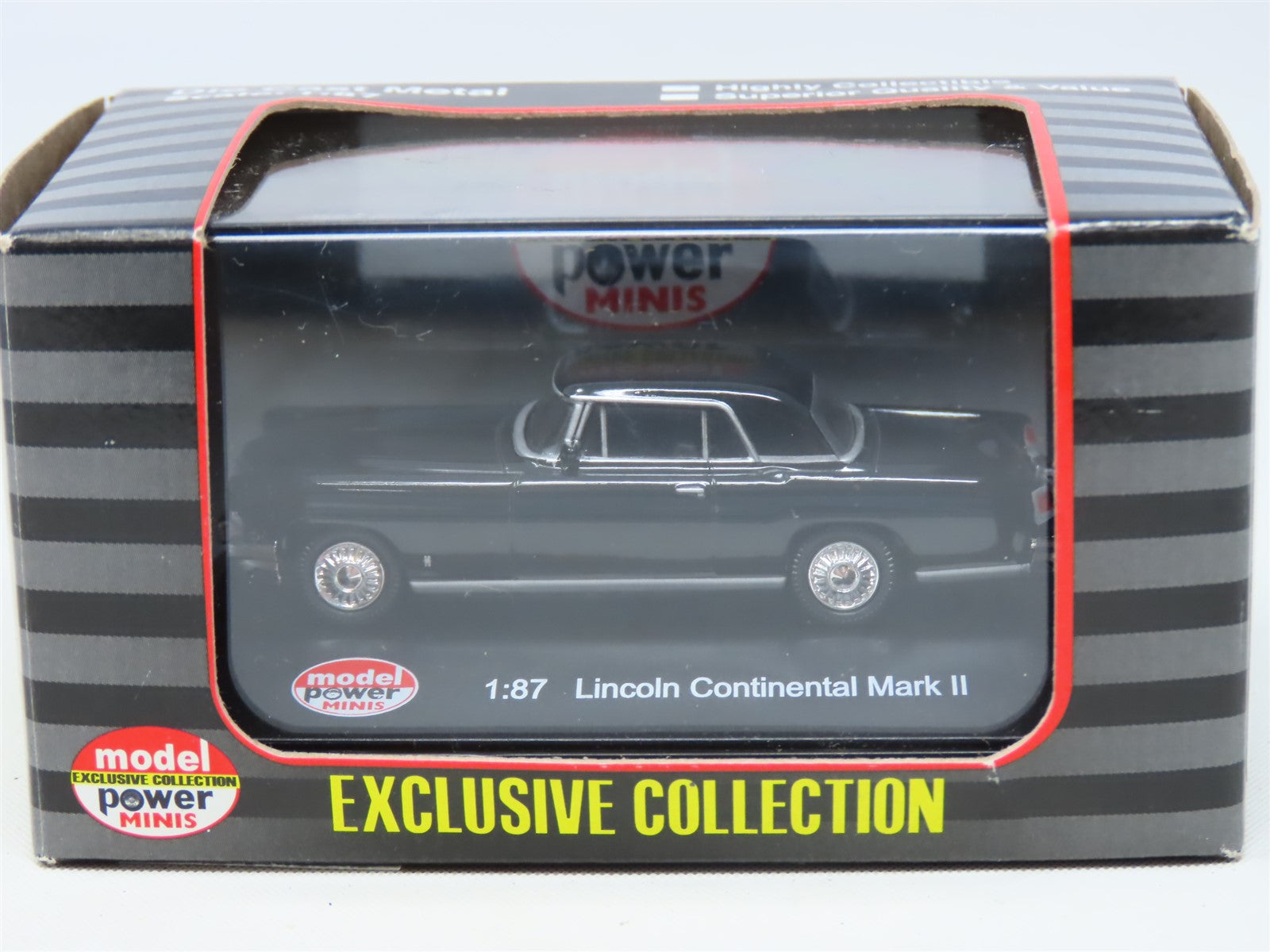 HO Model Power Minis #19482 Black 1956 Lincoln Continental Mark II Coupe