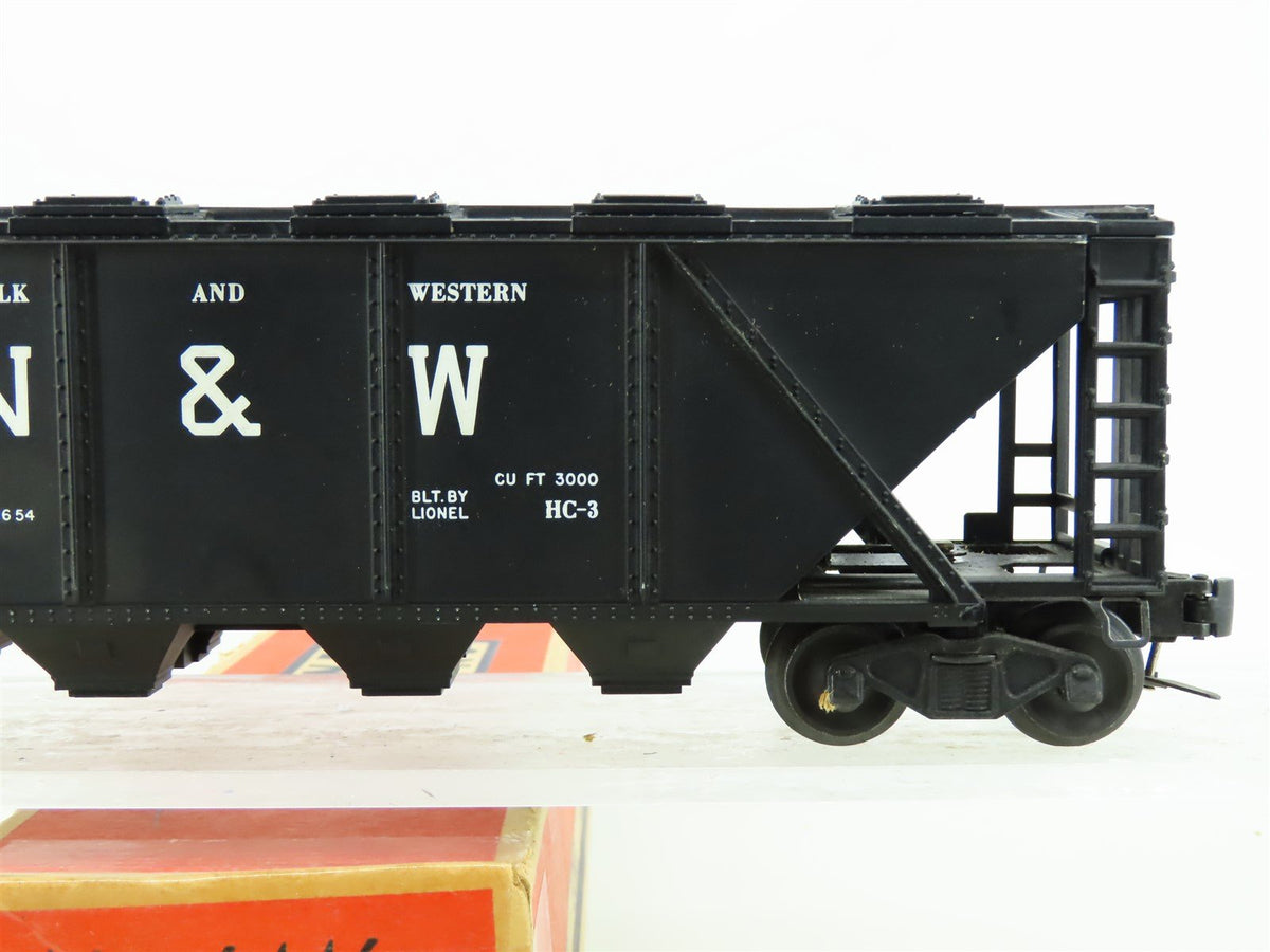 O Gauge 3-Rail Lionel 6446-25 N&amp;W Norfolk &amp; Western 4-Bay Covered Hopper